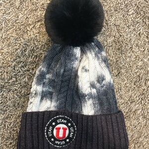 Utah U Pom Beanie